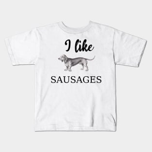 Dachshund funny saying with illustration Kids T-Shirt